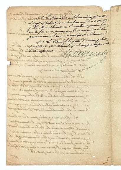 Marshal MACDONALD. ISLAND OF REUNION. “Note...