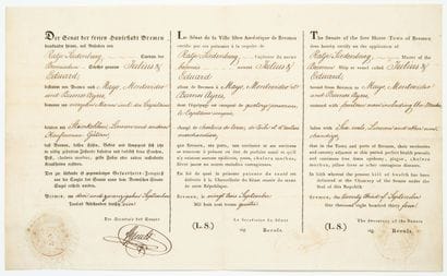 GERMANY. HEALTH CERTIFICATE issued by the...