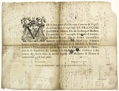 SOMME. 1735. AMIENS. 2 Mémoras, savoir :...