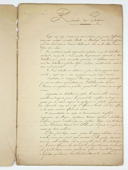Léopold DAVOUT, 3ème Duc d’Auerstaedt. «...