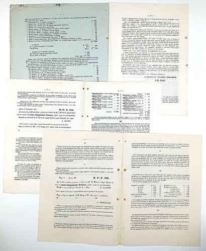 HORLOGERIE SUISSE. 4 Lettres imprimés de...