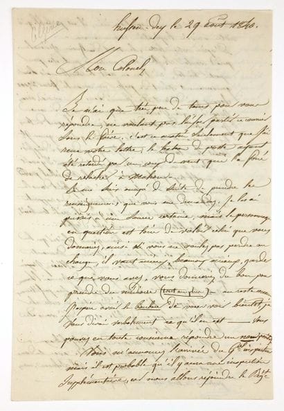 ALGERIAN CAMPAIGN. A lovely, friendly letter...