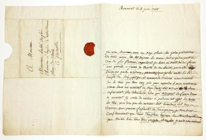 HAUTES-ALPES. Lettre d’ASPREMONT du 8 Juin...