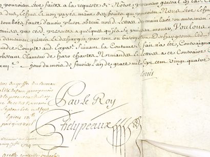 LOUIS XVI. ARNOLFINI DE MAGNAC. « Mainlevée...