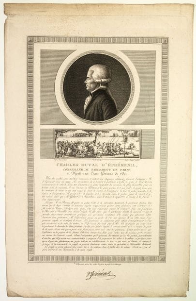 Charles DUVAL D’ÉPRÉMESNIL, Conseiller au...