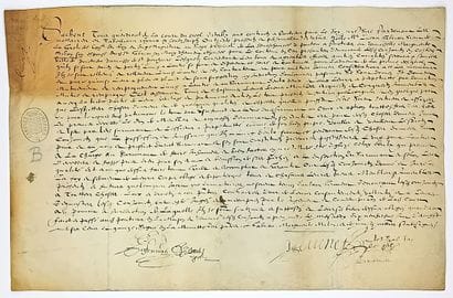 VIENNE. POITOU. Parchment (22 x 33). Mutual...