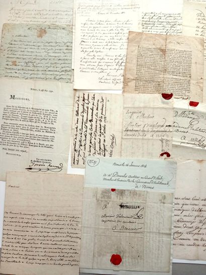 GARD. 26 letters and documents (1657–1844):...