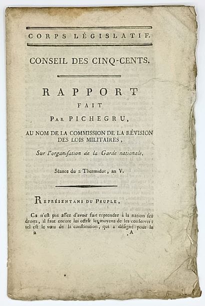 Jean Charles PICHEGRU (Arbois/ Jura 1761-1804)...