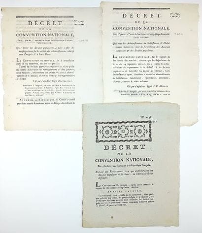 POPULAR SOCIETIES - 3 Related Decrees: -...