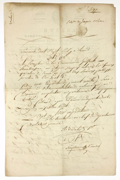 LOT-ET-GARONNE. Dispatch of a “Decree of...