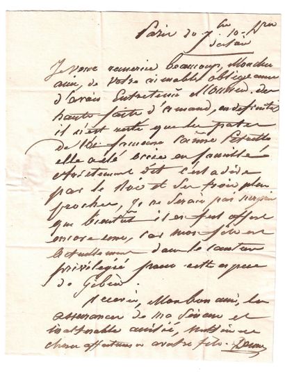 YVELINES. Baron Denis POISSALLOLLE de NANTEUIL...