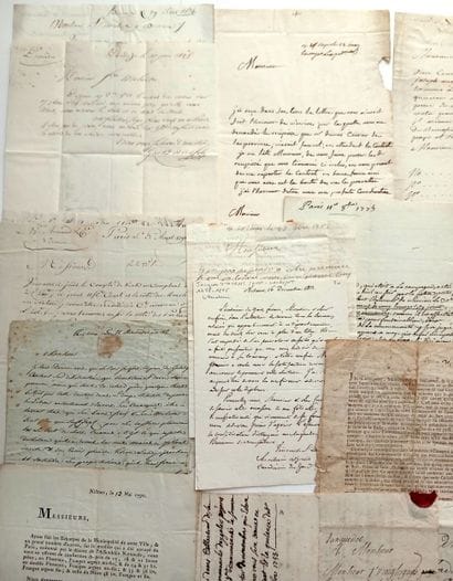 GARD. 26 letters and documents (1657–1844):...