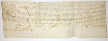 JURA. DOUBS. 2 scrolls: BESANÇON 1660. “...