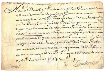 REGIMENTS OF LOUIS XIV. 7 Certificates and...