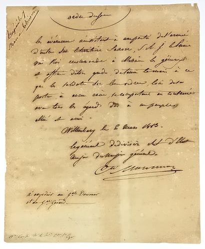 BAILLY DE MONTHION (François Gédéon) Saint-Denis...