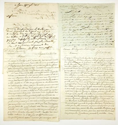 GIRONDE. COMMERCE. 4 Lettres commerciales,...