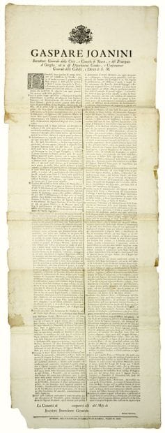 ALPES-MARITIMES. COMTÉ DE NICE. 1751. Gaspard...