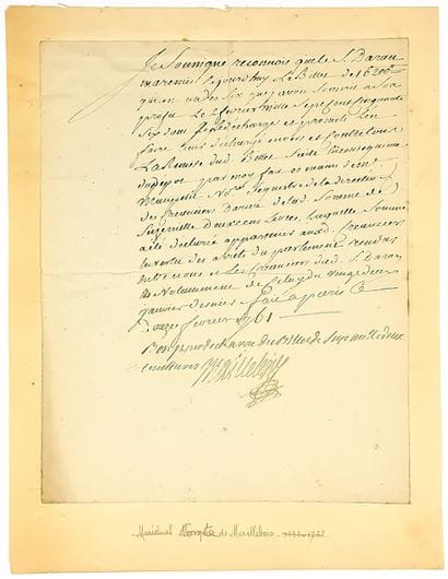 MAILLEBOIS (Yves Marie DESMARETS, Comte de)...