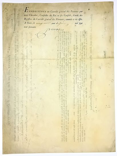 FINANCE. TONTINE. Pièce signée Joseph MICAULT...