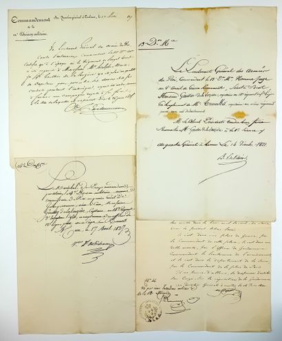 ROYAL ARMY OF THE SOUTH. GAUTIER DE LA LAUZIÈRE....
