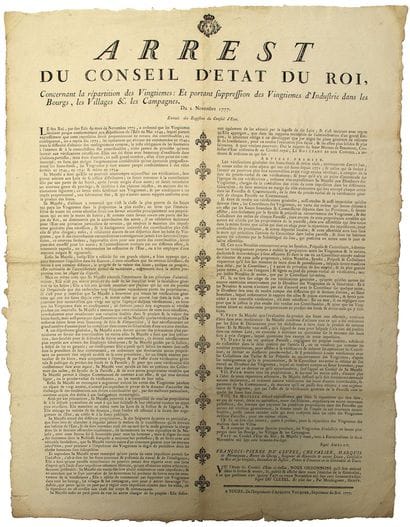 INDRE-ET-LOIRE. TOURAINE. 1777. « Déclaration...