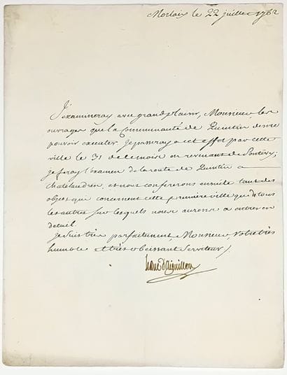 Duc d’AIGUILLON (Emmanuel Armand DE WIGNEROT...
