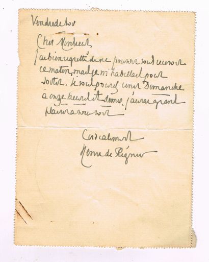 Henri de REGNIER (1864–1936, poet and novelist,...