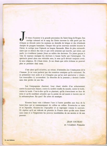 COMPAGNONS DE LA CHANSON / 1959–1960 Season...