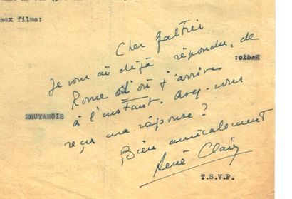 René CLAIR (1898–1981, filmmaker and screenwriter,...