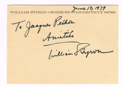 USA - William STYRON (1925–2006, American...