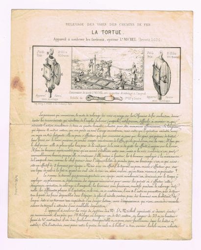 RAILROADS - “La Tortue,” “railway track lifting,”...