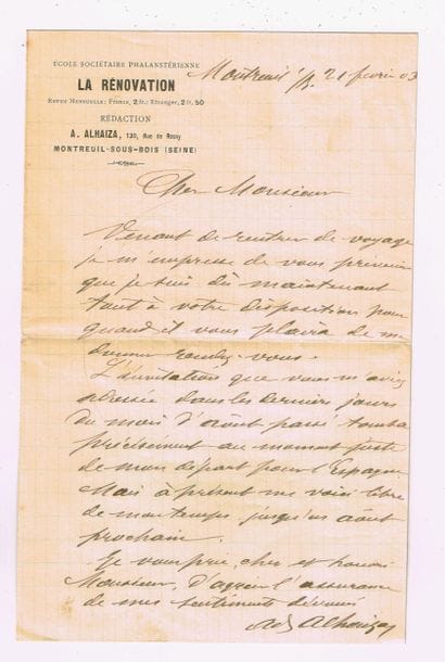 Jean Adolphe ALHAIZA (Tarbes, 1839–1922,...