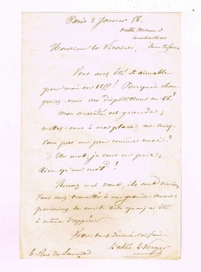 Abbé Jean-Louis VERGER (1826–1857; he murdered...