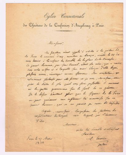 PROTESTANTISM - Rodolphe CUVIER (Doubs 1785–1867,...