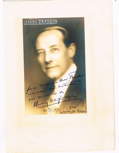 Henry DEFREYN (1878–1948, Belgian baritone)...