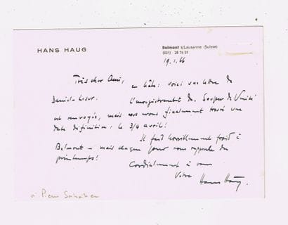 Hans HAUG (1900–1967, Swiss composer and...