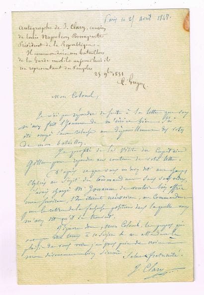 Justinien Nicolas CLARY (1816–1896, military...