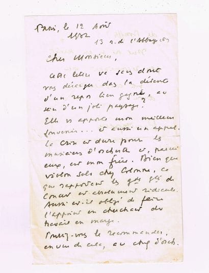 Raoul LAPARRA (Bordeaux, 1876–1943, composer,...