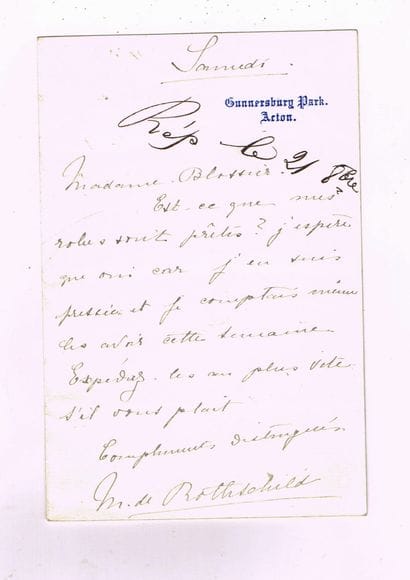 Marie de ROTHSCHILD (née Pérouse, 1862–1937,...
