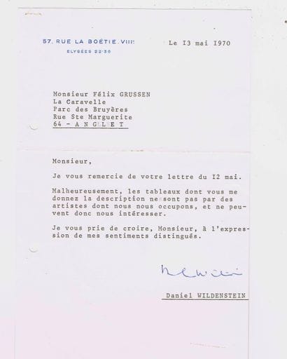 Daniel WILDENSTEIN (1917–2001, art dealer...