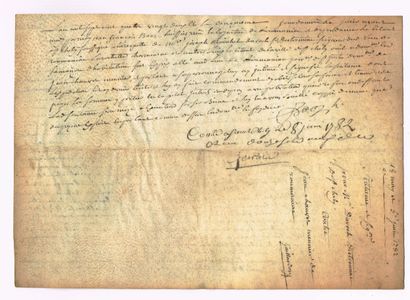 LOZERE (Pays de Gévaudan) / Set of 2 parchments...
