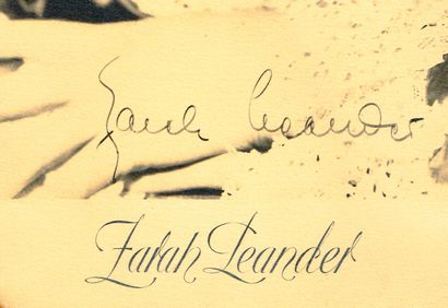 Zarah LEANDER (1907–1981, Swedish actress...