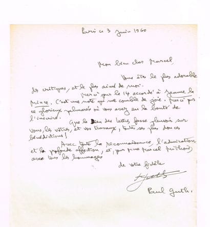 Paul GUTH (1910–1997, novelist and columnist)...