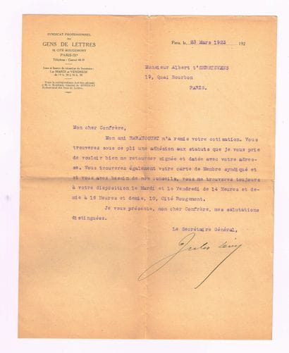 Jules LEVY (1857–1935, publisher, writer,...