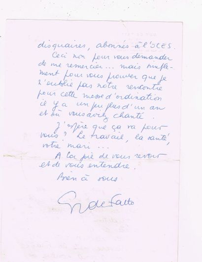 Guy de FATTO (1925–2016, jazz musician, double...