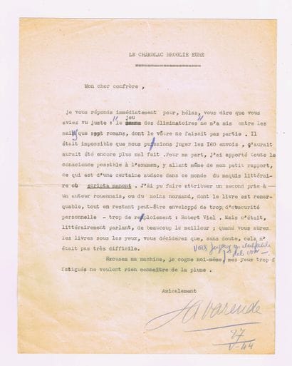Jean de LA VARENDE (Chamblac, 1887–1959,...
