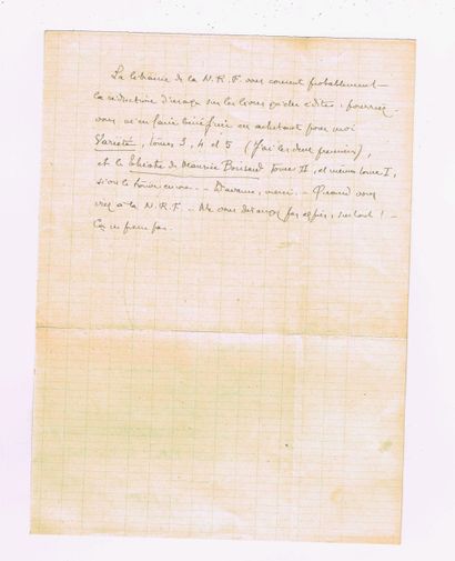 Jules MOUQUET (1867–1946, composer) / Signed...