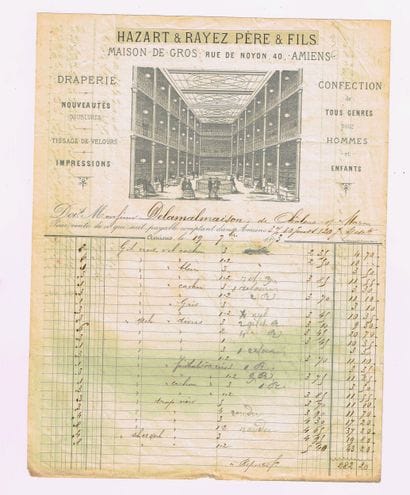 AMIENS – HAZART and RAYEZ (clothing, drapery,...