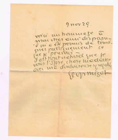 Georges MIGOT (1891–1976, composer) / Signed...