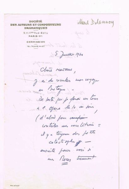 Marcel DELANNOY (1898–1962, composer; he...